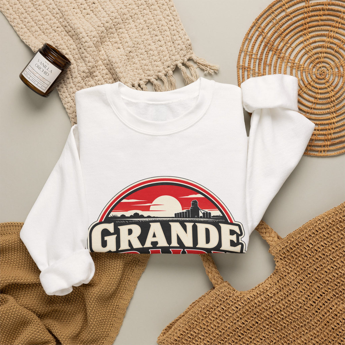 Grande Prairie Retro Logo Sweatshirt – “The 6-Month Plan That Lasted 10 Years”