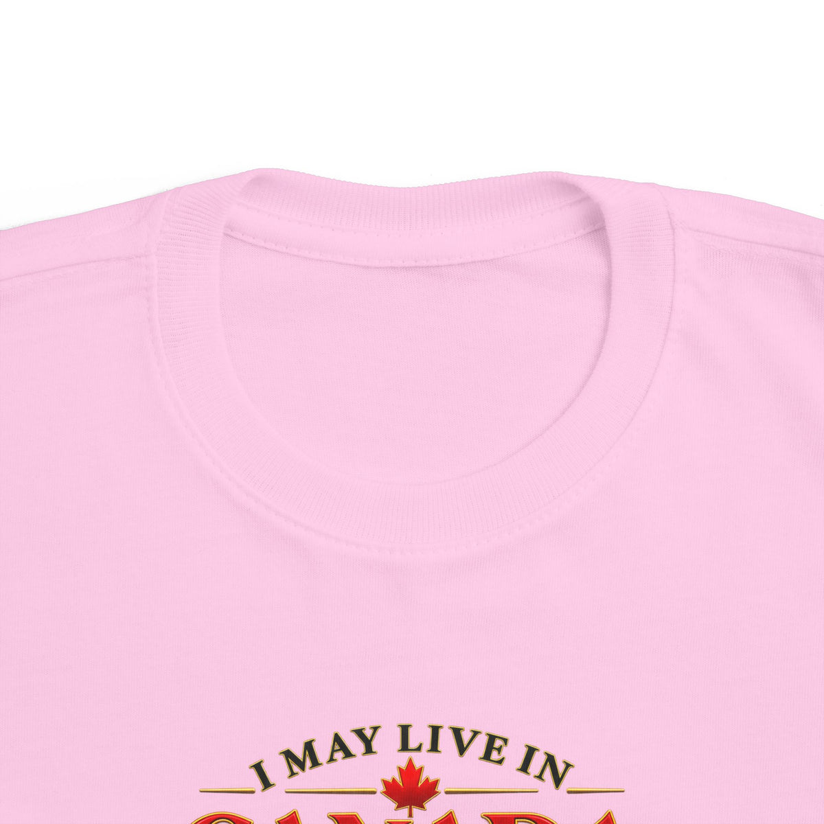 Toddler Tee - "I May Live in Canada But I Identify as a Jamaican" Cute Kids Travel Pride Shirt