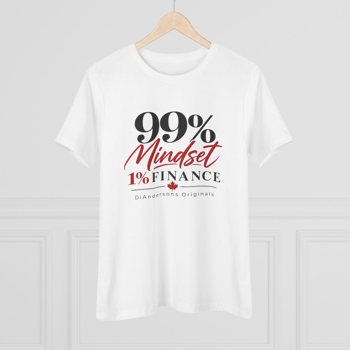 99% Mindset 1% Finance Women's Cotton Tee — Motivational Entrepreneur Shirt