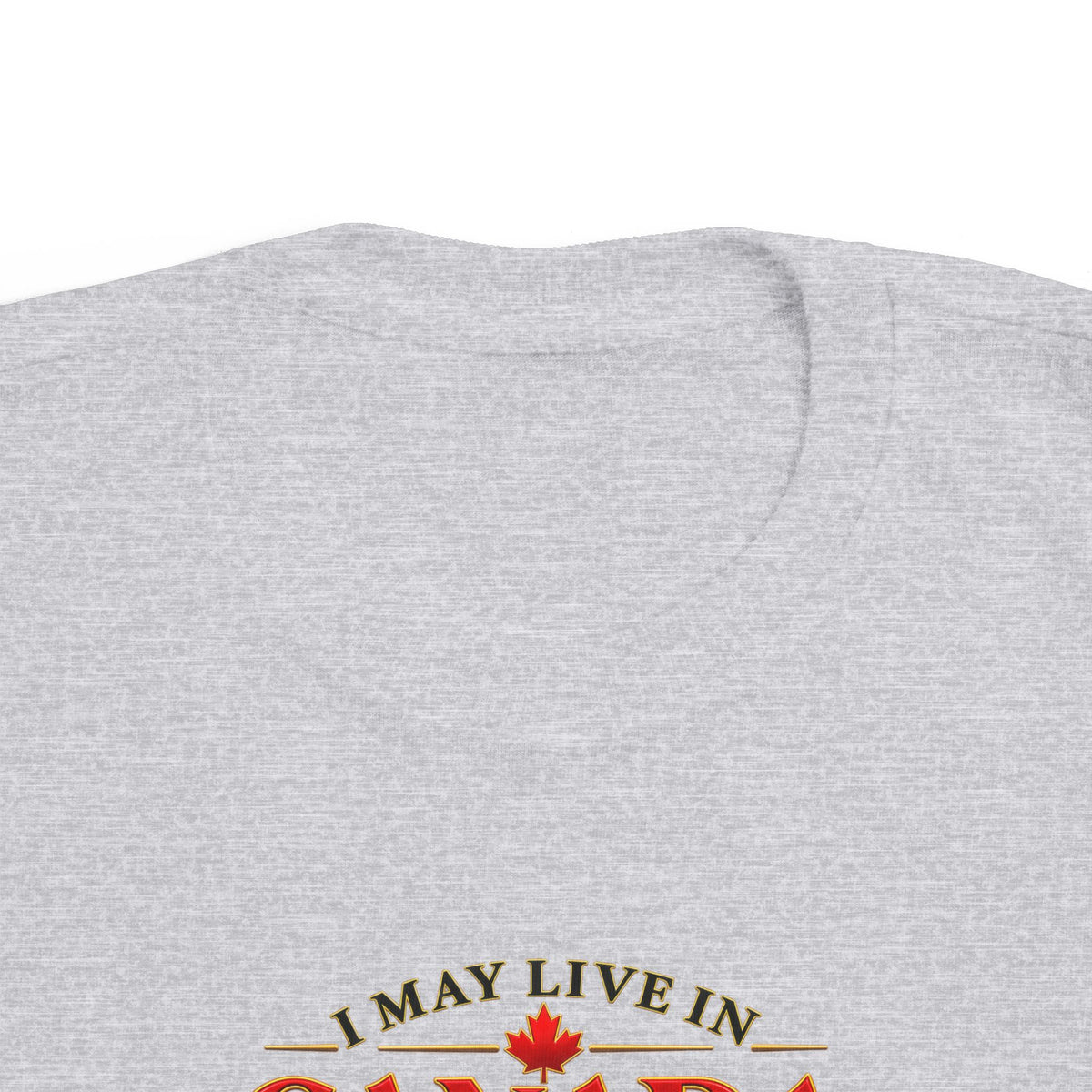 Toddler Tee - "I May Live in Canada But I Identify as a Jamaican" Cute Kids Travel Pride Shirt