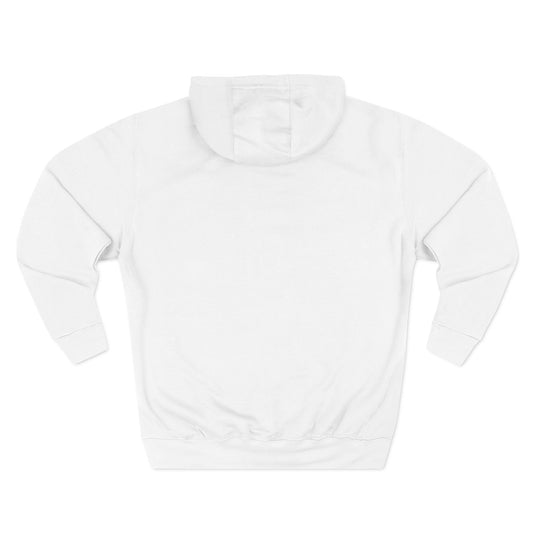 DiAndersons Logo Hoodie - White Fleece Pullover with Floral 'DA' Design