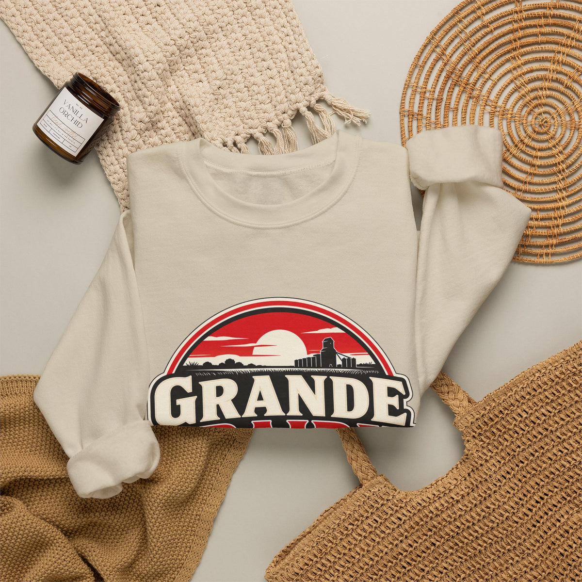 Grande Prairie Retro Logo Sweatshirt – “The 6-Month Plan That Lasted 10 Years”