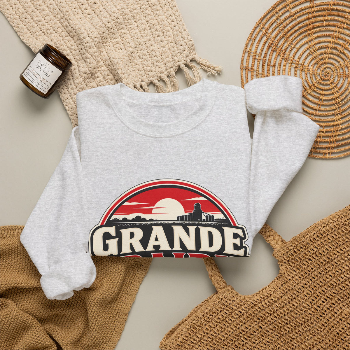Grande Prairie Retro Logo Sweatshirt – “The 6-Month Plan That Lasted 10 Years”