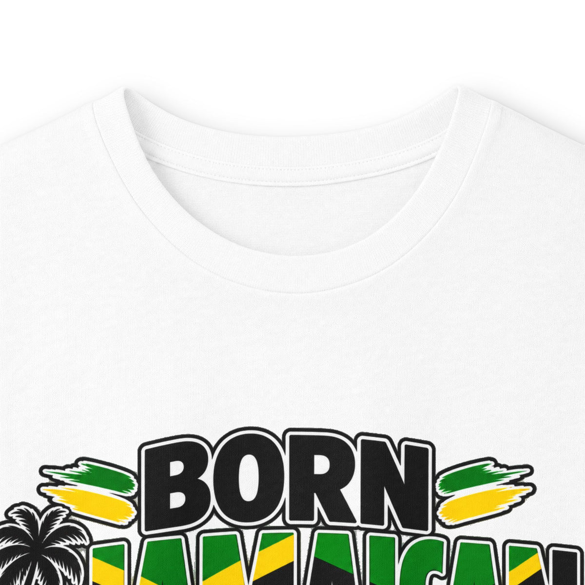 Long Sleeve Tee — "Born Jamaican, Adopted Canadian" Graphic