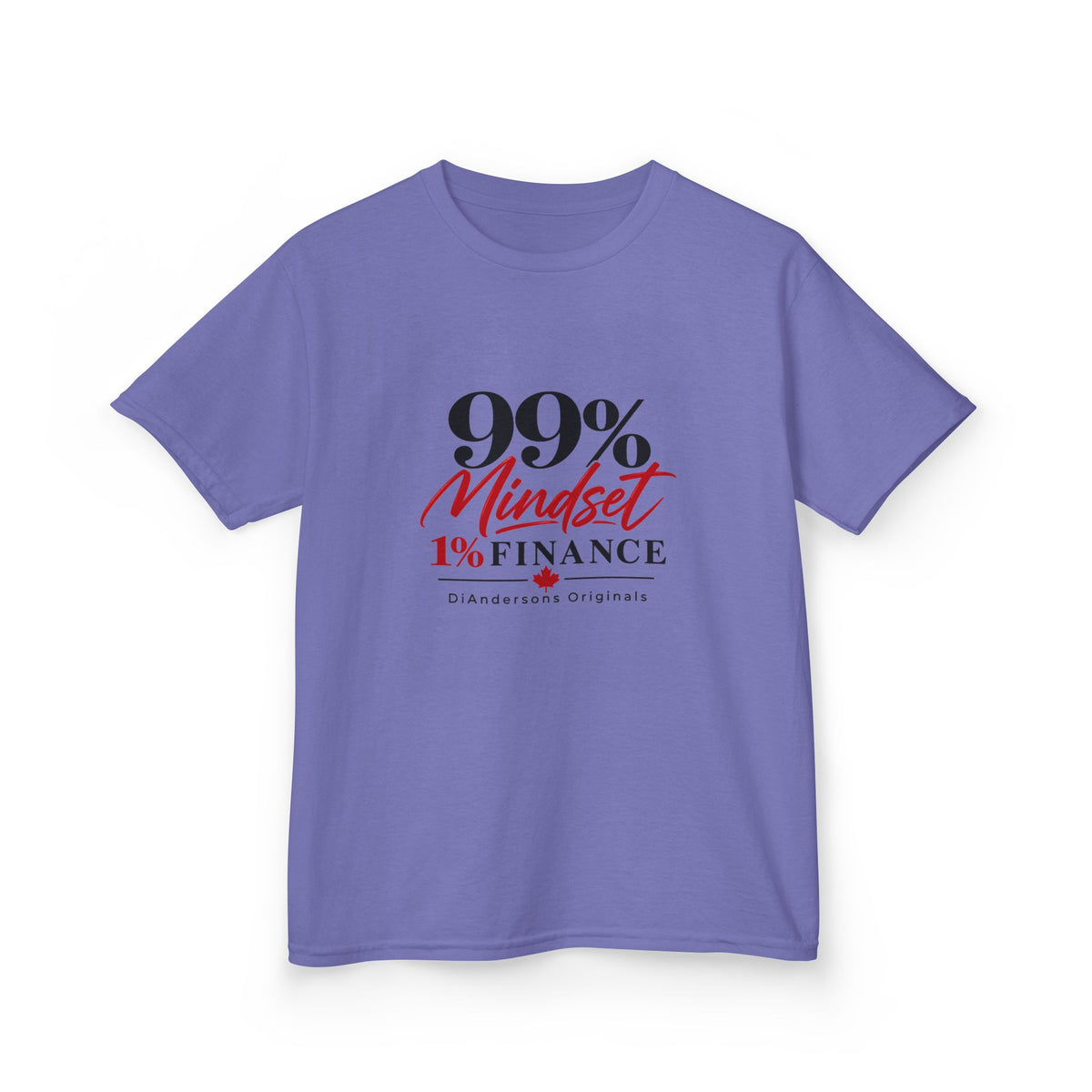 Kids Tee — “99% Mindset 1% Finance” Motivational Graphic T‑Shirt