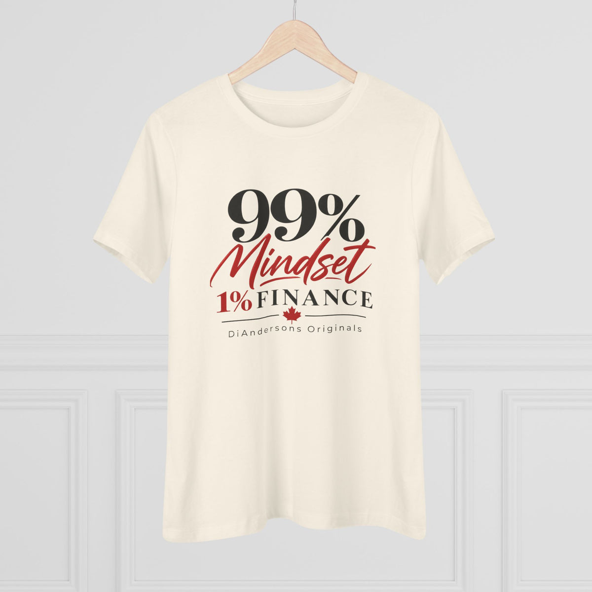 99% Mindset 1% Finance Women's Cotton Tee — Motivational Entrepreneur Shirt