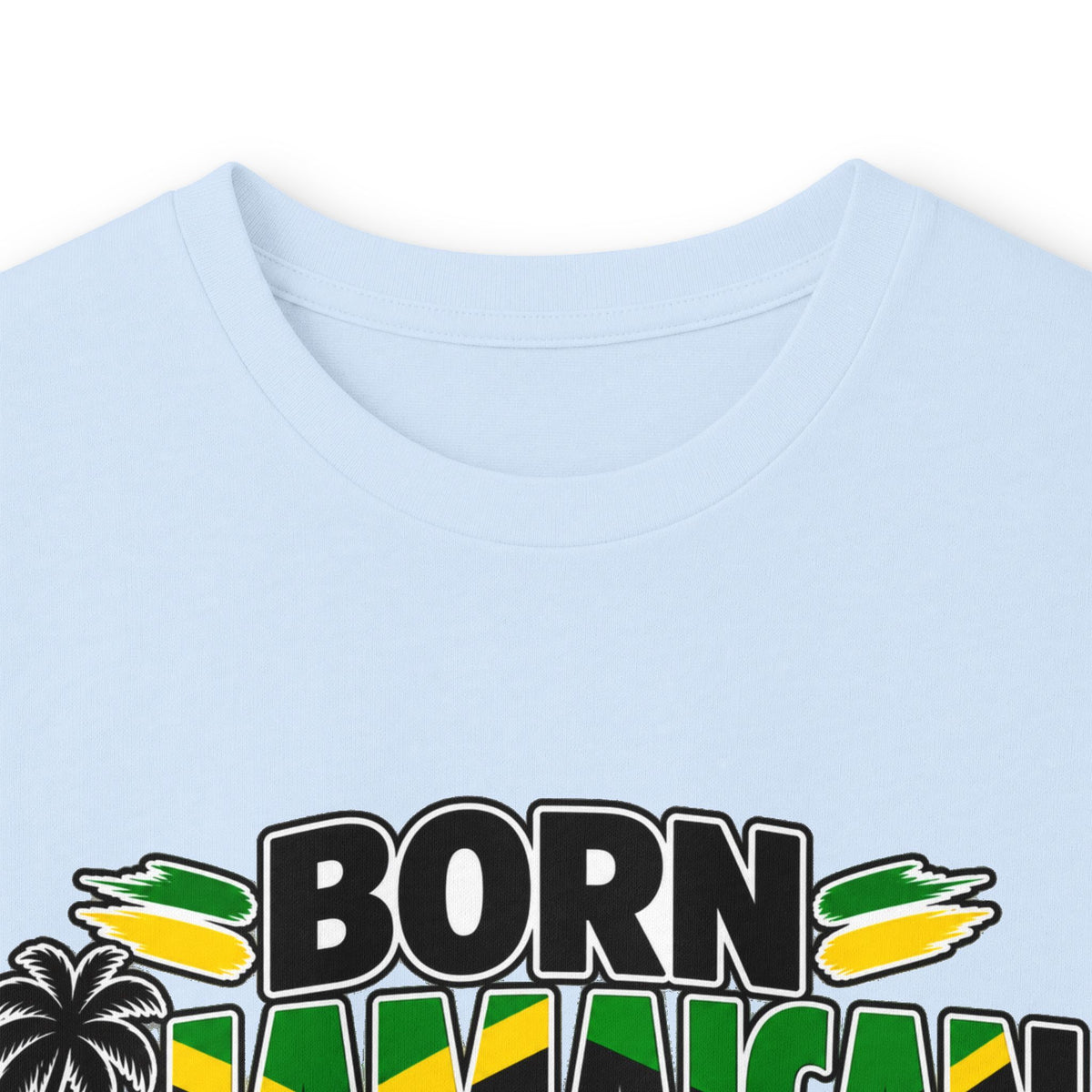 Long Sleeve Tee — "Born Jamaican, Adopted Canadian" Graphic