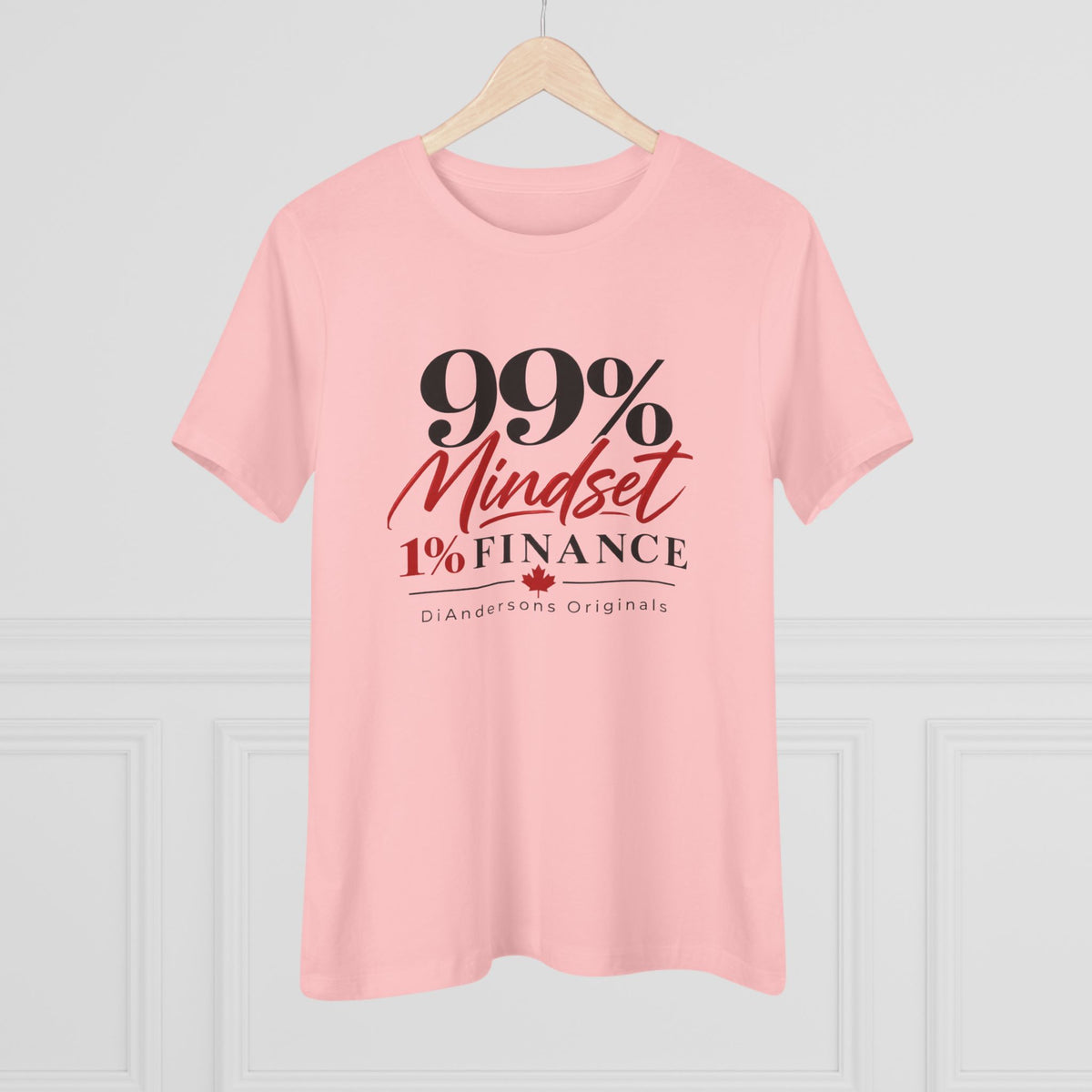 99% Mindset 1% Finance Women's Cotton Tee — Motivational Entrepreneur Shirt